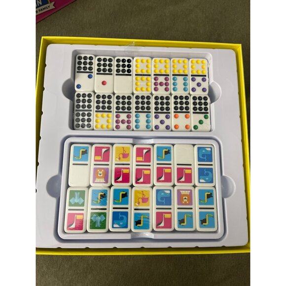 Family First Games Dominoes and Mexican Train Set NEW - Picture 3 of 4